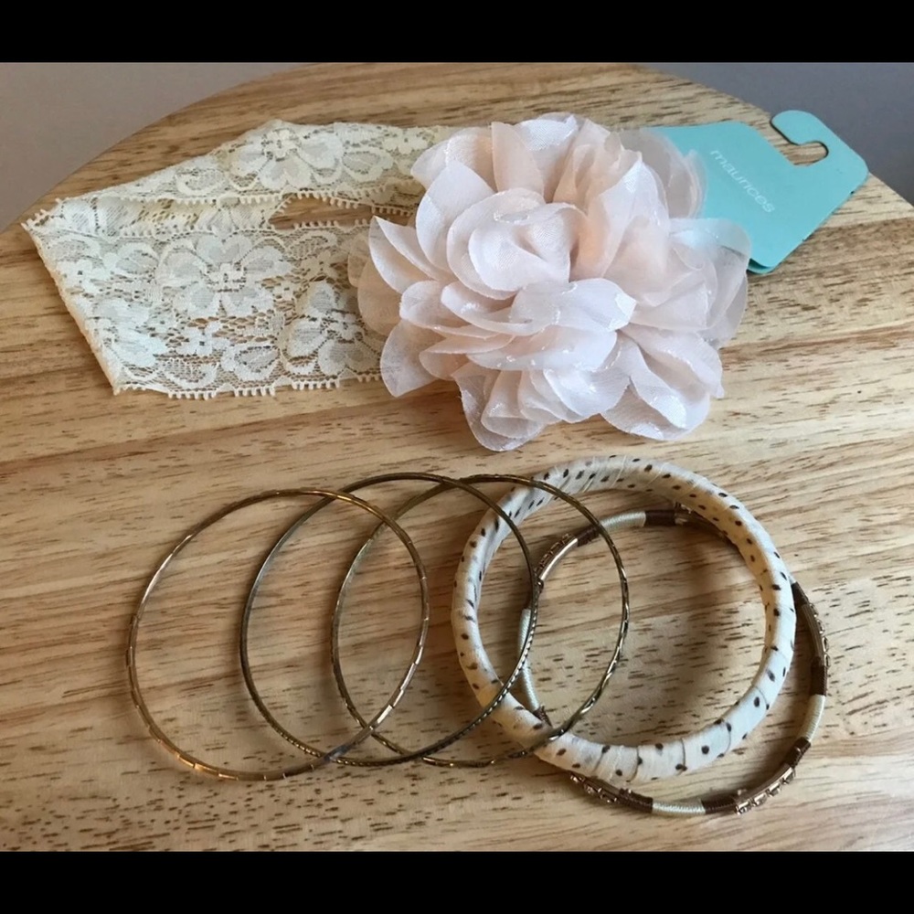 Bracelets set with headband